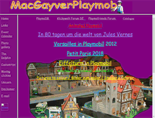 Tablet Screenshot of macgayverplaymobil.be